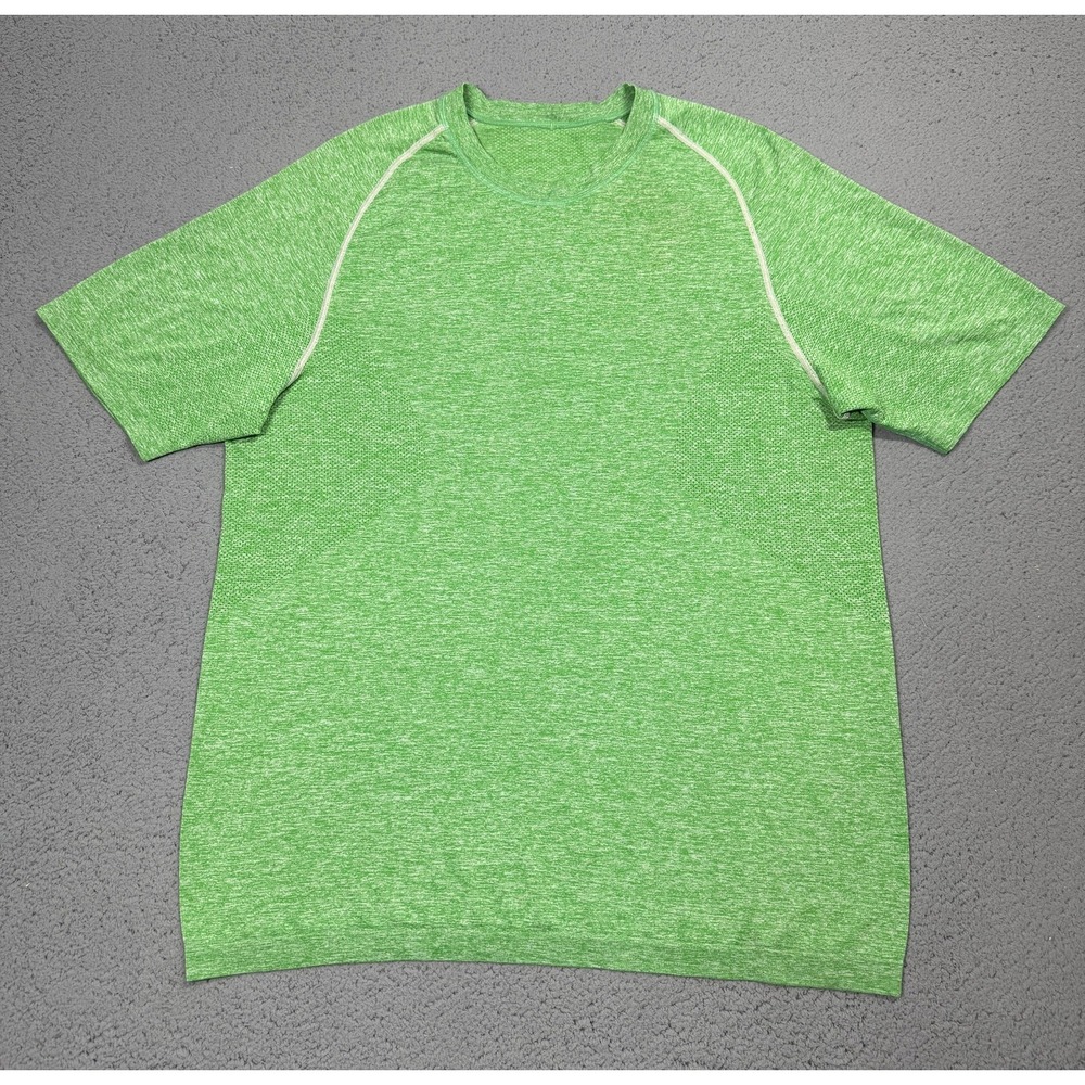 Lululemon Metal Vent Tech Shirt Mens XL Green Short Sleeve Raglan Athletic Top